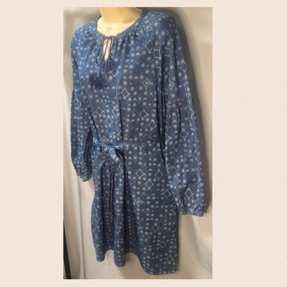Denim Company* Size.10. Relaxed/casual/Boho style midi dress - Picture 4 of 12